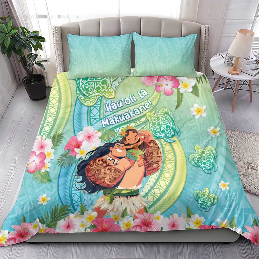 Hawaii Father's Day Bedding Set Happy Father And Child