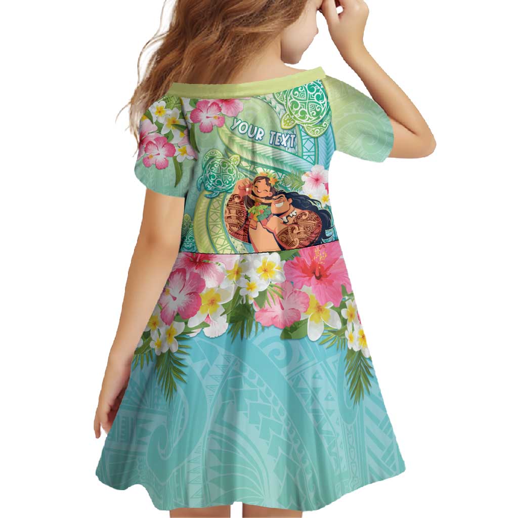 Personalised Hawaii Father's Day Family Matching Mermaid Dress and Hawaiian Shirt Happy Father And Child DT04 - Polynesian Pride