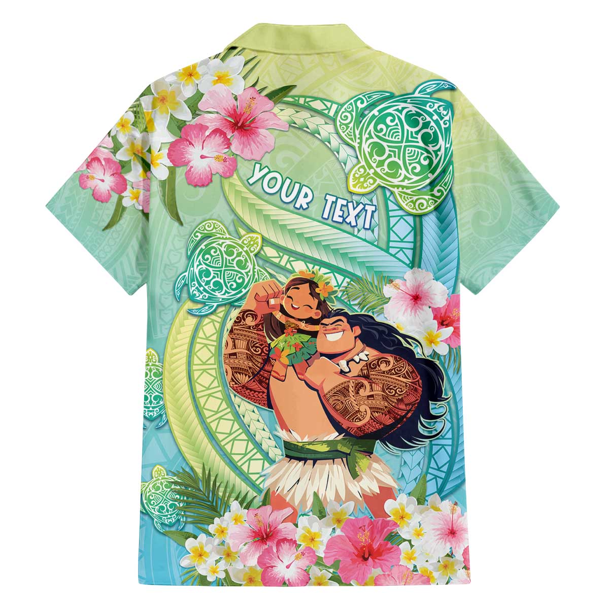 Personalised Hawaii Father's Day Family Matching Off The Shoulder Long Sleeve Dress and Hawaiian Shirt Happy Father And Child DT04 - Polynesian Pride
