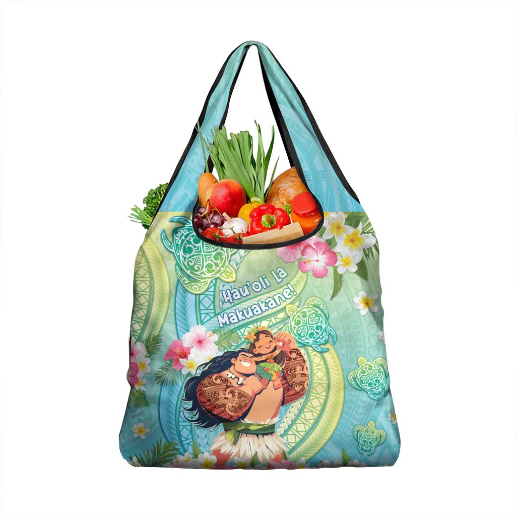 Hawaii Father's Day Grocery Bag Happy Father And Child