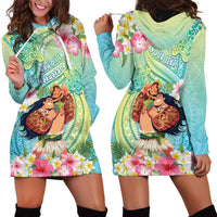 Personalised Hawaii Father's Day Hoodie Dress Happy Father And Child