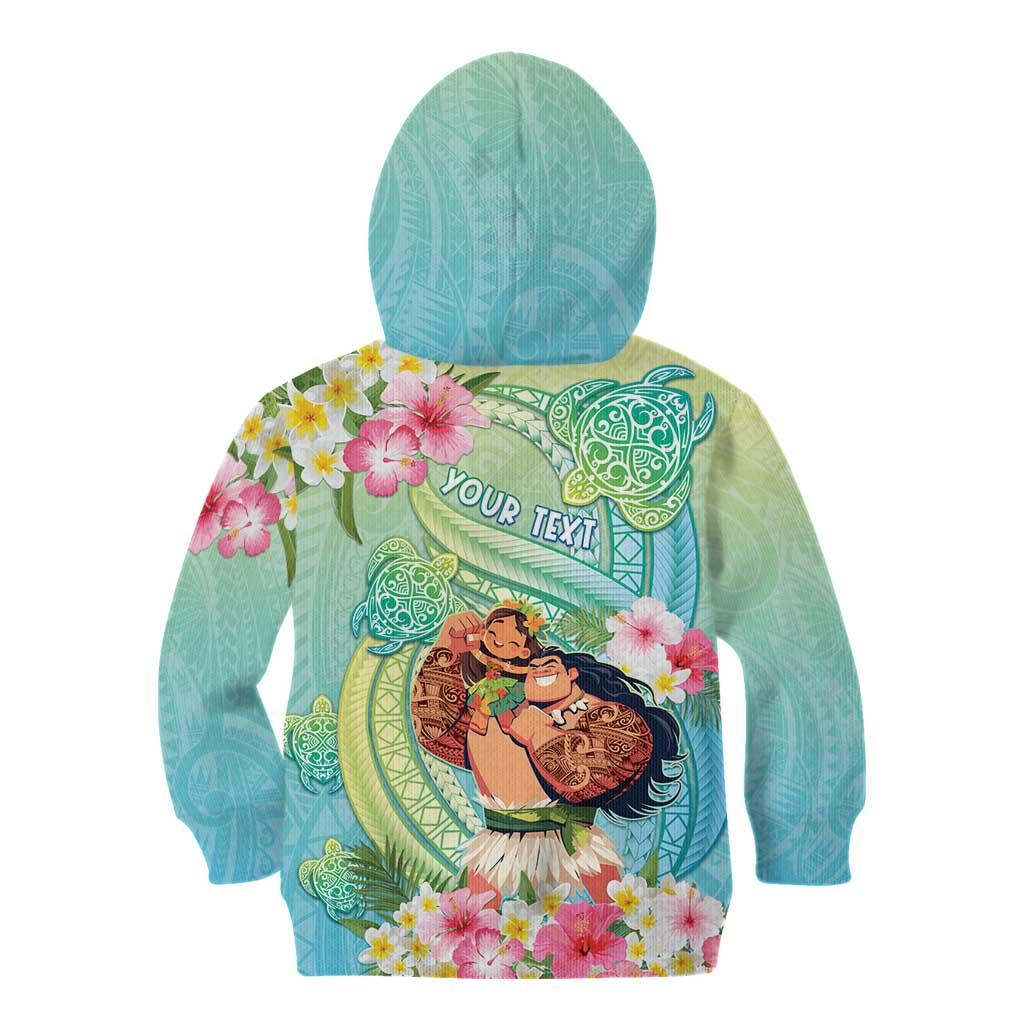 Personalised Hawaii Father's Day Kid Hoodie Happy Father And Child