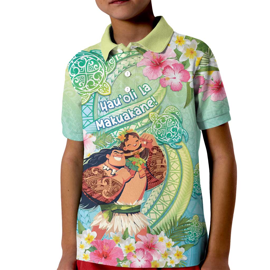 Personalised Hawaii Father's Day Kid Polo Shirt Happy Father And Child