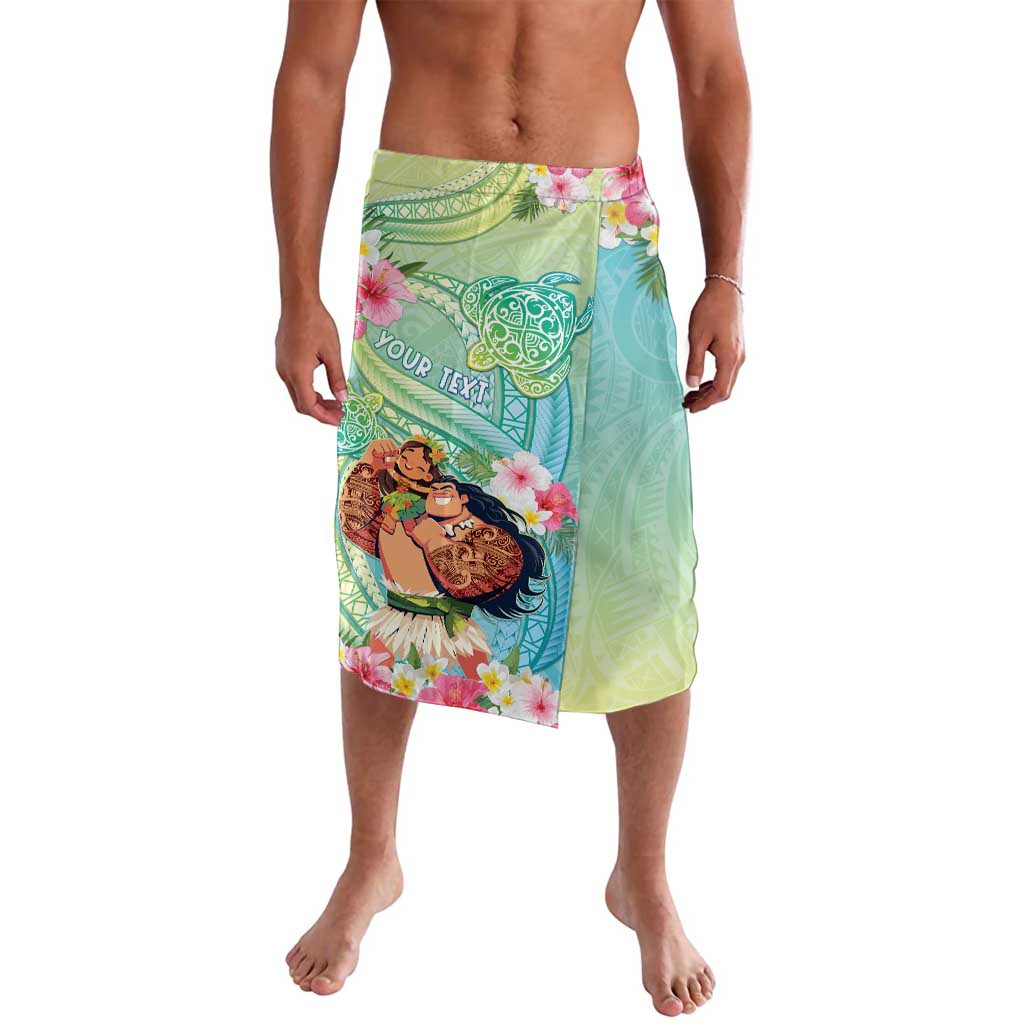 Personalised Hawaii Father's Day Lavalava Happy Father And Child