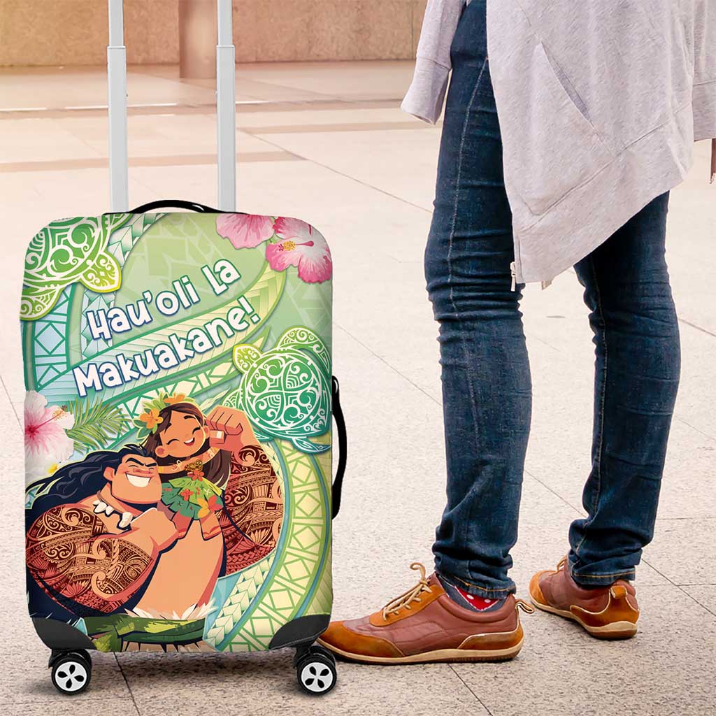 Hawaii Father's Day Luggage Cover Happy Father And Child