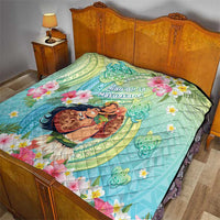 Hawaii Father's Day Quilt Happy Father And Child