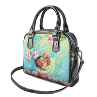 Hawaii Father's Day Shoulder Handbag Happy Father And Child
