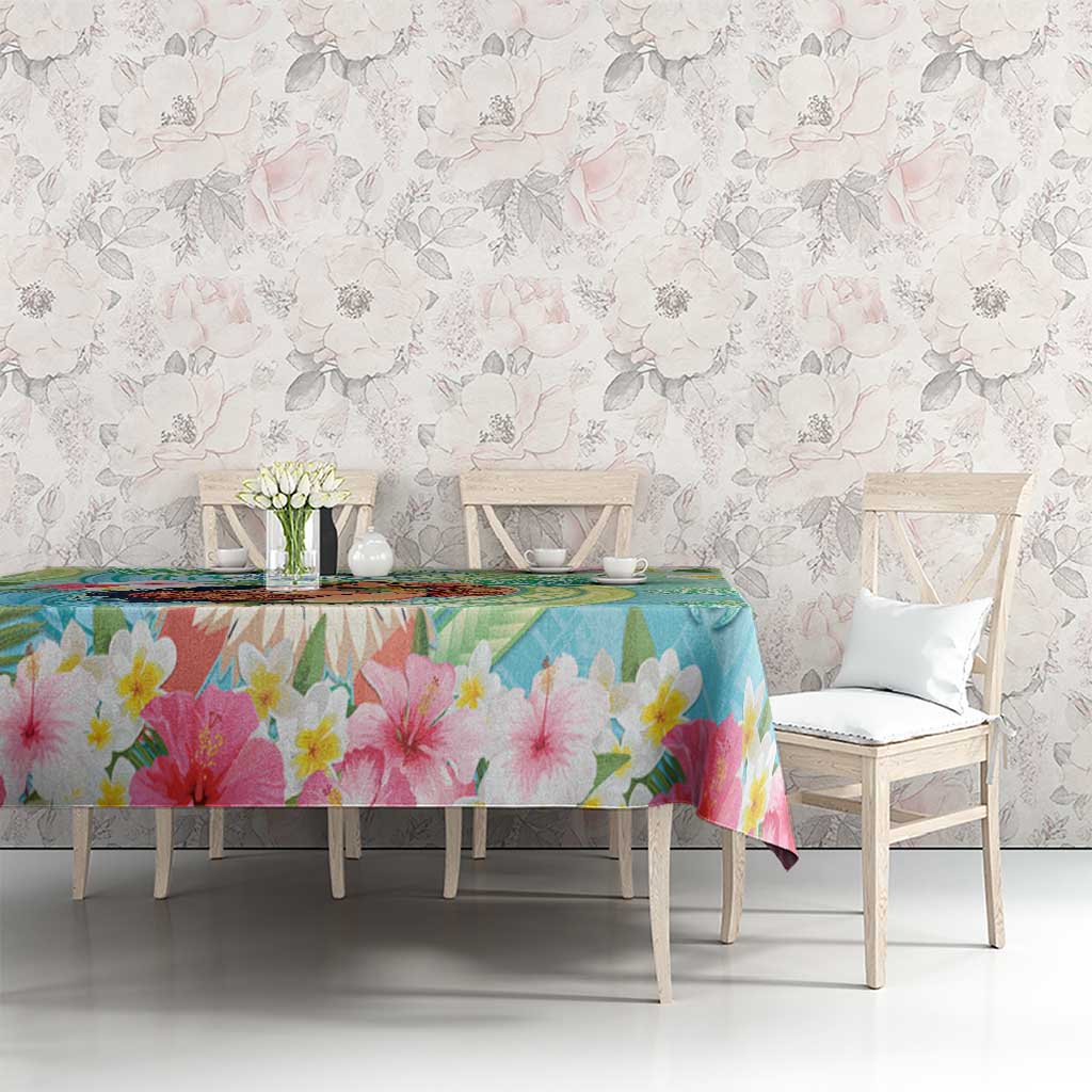 Hawaii Father's Day Tablecloth Happy Father And Child