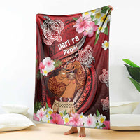 New Zealand Father's Day Blanket Happy Father And Child