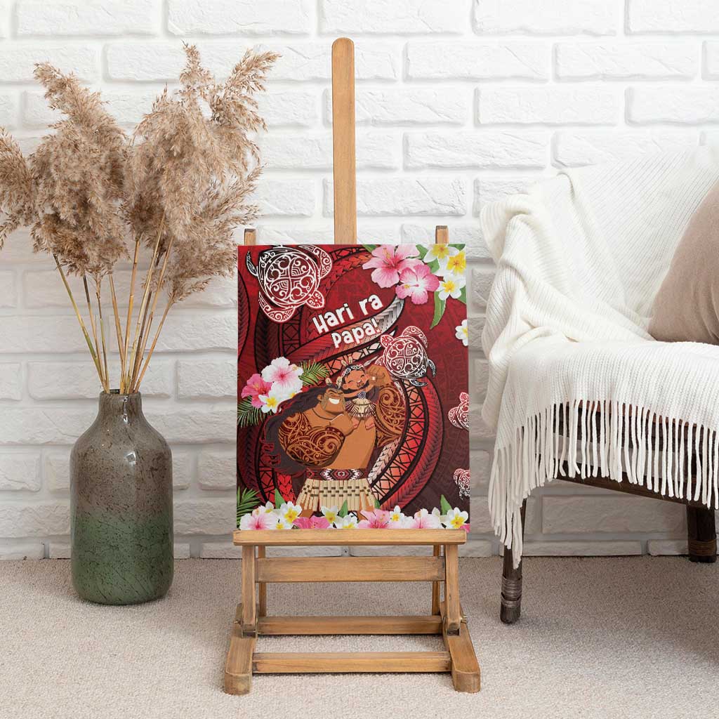 New Zealand Father's Day Canvas Wall Art Happy Father And Child