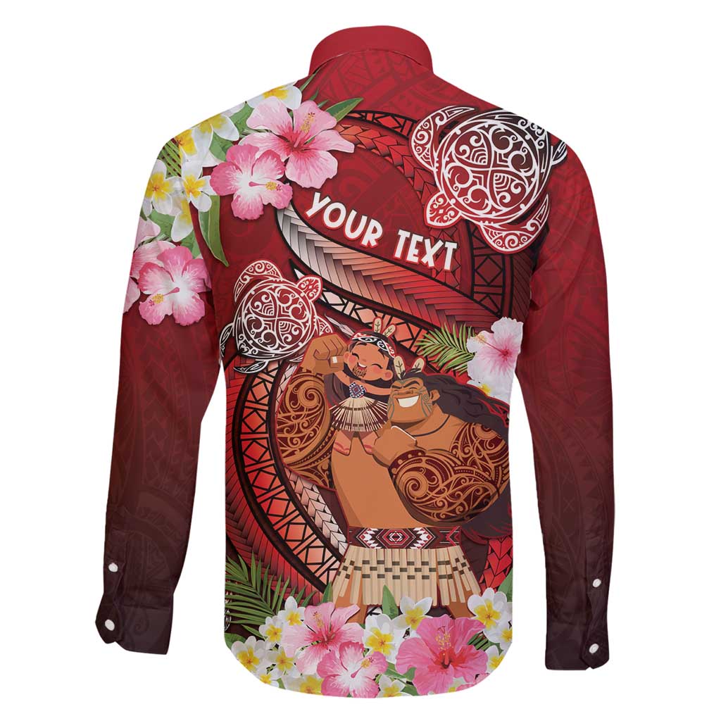 Personalised New Zealand Father's Day Family Matching Off Shoulder Short Dress and Hawaiian Shirt Happy Father And Child