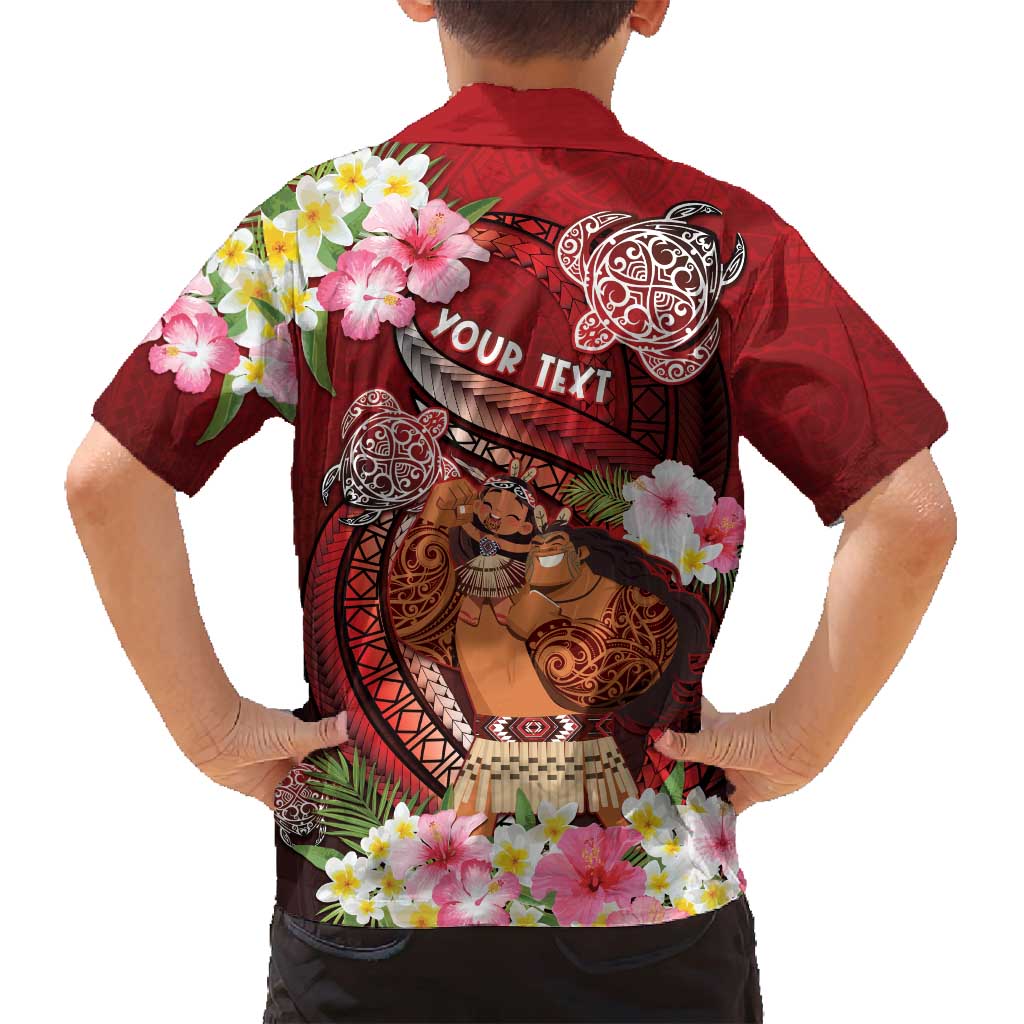 Personalised New Zealand Father's Day Family Matching Summer Maxi Dress and Hawaiian Shirt Happy Father And Child