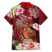 Personalised New Zealand Father's Day Family Matching Summer Maxi Dress and Hawaiian Shirt Happy Father And Child