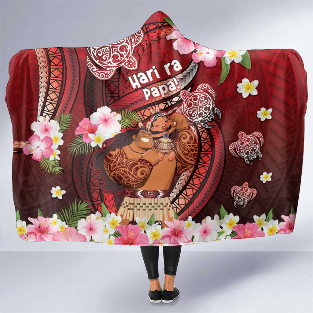 New Zealand Father's Day Hooded Blanket Happy Father And Child