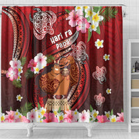 New Zealand Father's Day Shower Curtain Happy Father And Child