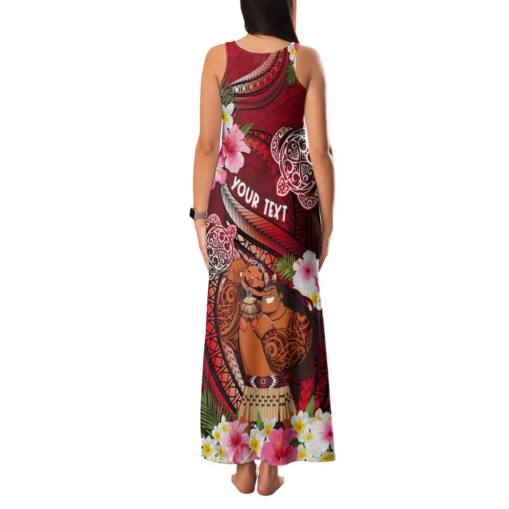 Personalised New Zealand Father's Day Tank Maxi Dress Happy Father And Child