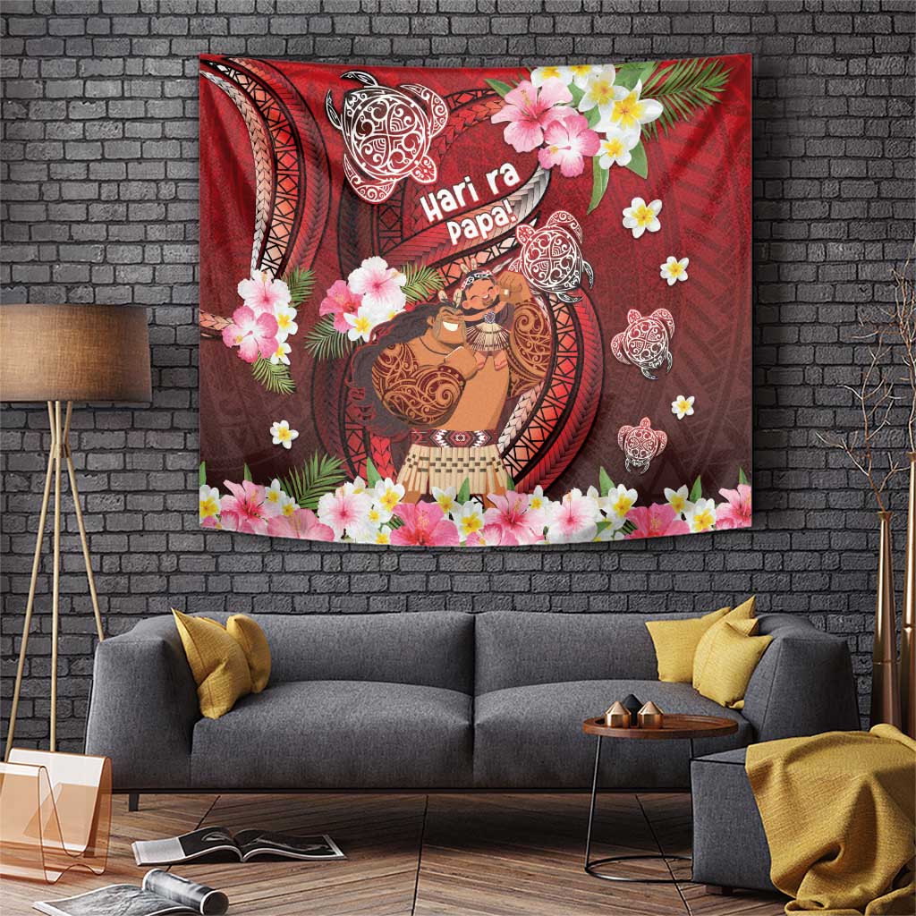 New Zealand Father's Day Tapestry Happy Father And Child