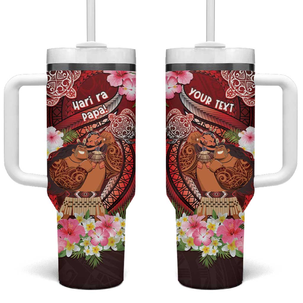 Personalised New Zealand Father's Day Tumbler With Handle Happy Father And Child