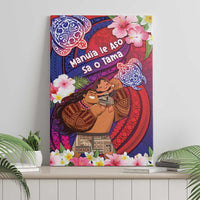 Samoa Father's Day Canvas Wall Art Happy Father And Child