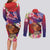 Personalised Samoa Father's Day Couples Matching Long Sleeve Bodycon Dress and Long Sleeve Button Shirt Happy Father And Child