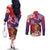 Personalised Samoa Father's Day Couples Matching Off The Shoulder Long Sleeve Dress and Long Sleeve Button Shirt Happy Father And Child