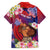 Personalised Samoa Father's Day Family Matching Off Shoulder Maxi Dress and Hawaiian Shirt Happy Father And Child