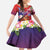 Personalised Samoa Father's Day Family Matching Short Sleeve Bodycon Dress and Hawaiian Shirt Happy Father And Child
