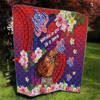 Samoa Father's Day Quilt Happy Father And Child