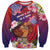 Personalised Samoa Father's Day Sweatshirt Happy Father And Child