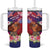 Personalised Samoa Father's Day Tumbler With Handle Happy Father And Child