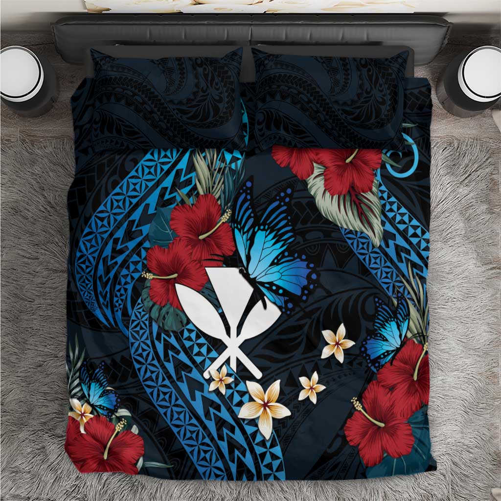 Hawaii Butterfly Bedding Set Kanaka Maoli Mix Hibiscus