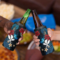 Hawaii Butterfly 4 in 1 Can Cooler Tumbler Kanaka Maoli Mix Hibiscus