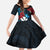 Hawaii Butterfly Family Matching Long Sleeve Bodycon Dress and Hawaiian Shirt Kanaka Maoli Mix Hibiscus