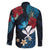 Hawaii Butterfly Family Matching Long Sleeve Bodycon Dress and Hawaiian Shirt Kanaka Maoli Mix Hibiscus