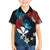 Hawaii Butterfly Family Matching Long Sleeve Bodycon Dress and Hawaiian Shirt Kanaka Maoli Mix Hibiscus