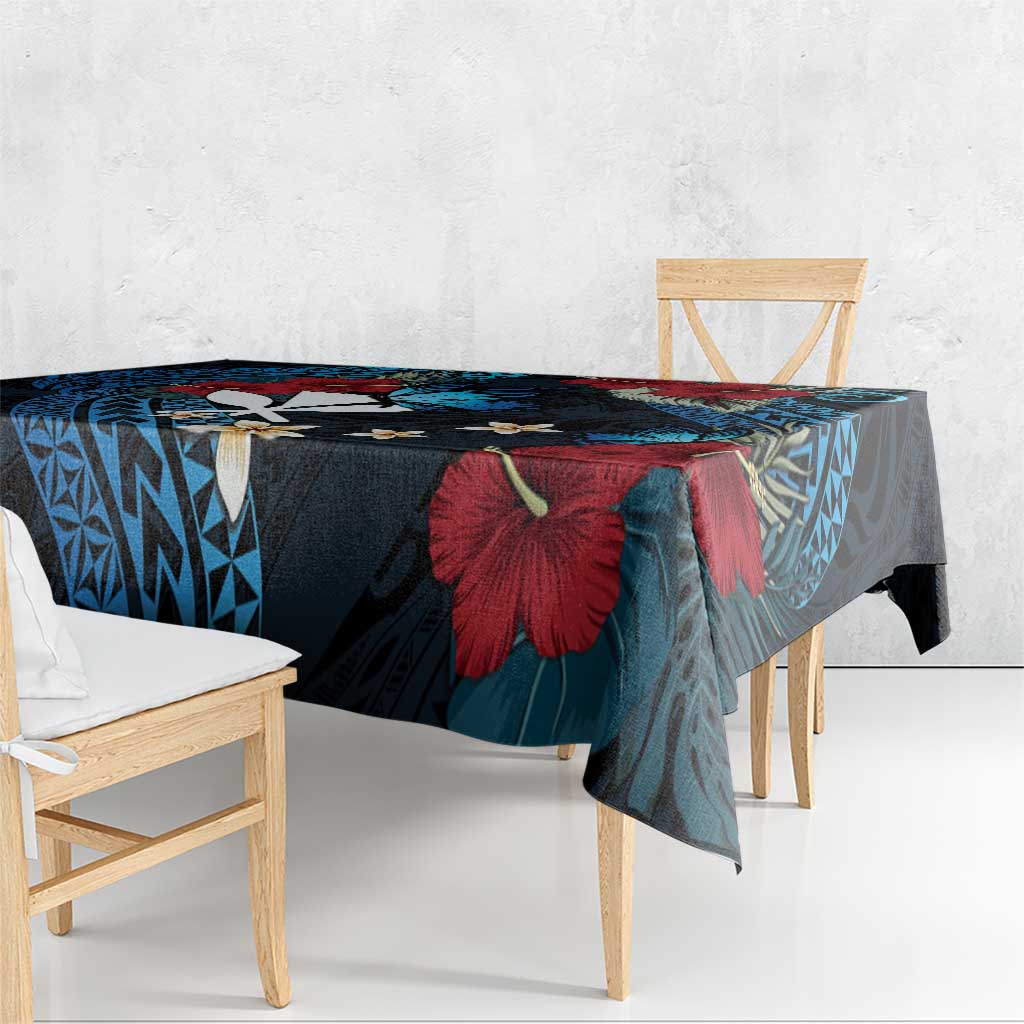 Hawaii Butterfly Tablecloth Kanaka Maoli Mix Hibiscus