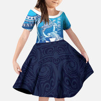 Hawaii Family Matching Puletasi and Hawaiian Shirt Turtle With Hammerhead Shark Oceanic