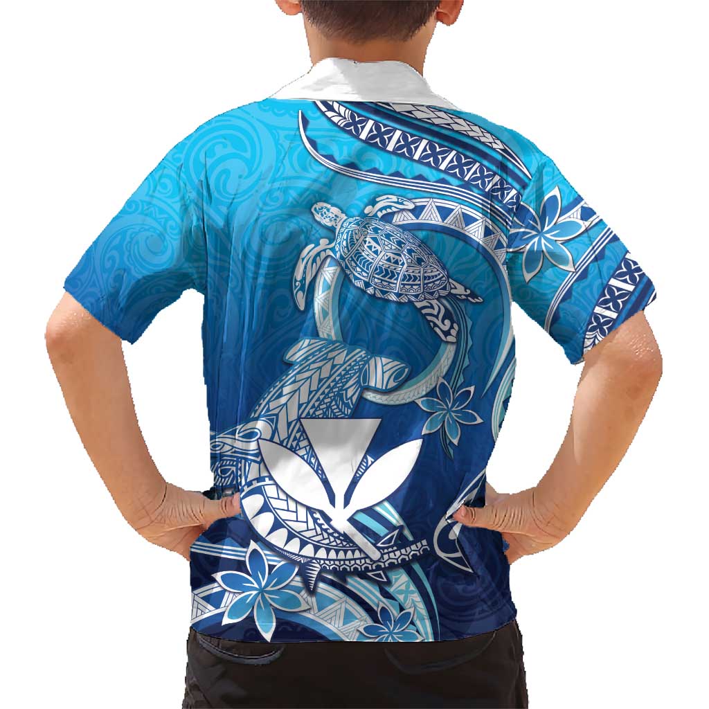 Hawaii Family Matching Short Sleeve Bodycon Dress and Hawaiian Shirt Turtle With Hammerhead Shark Oceanic DT04 - Polynesian Pride