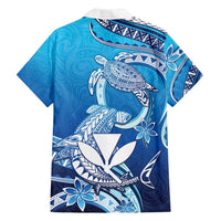 Hawaii Family Matching Summer Maxi Dress and Hawaiian Shirt Turtle With Hammerhead Shark Oceanic