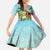 Hawaii Lei Day Family Matching Mermaid Dress and Hawaiian Shirt Hula Girl With Tropical Forest