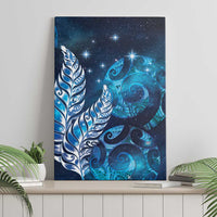 New Zealand Matariki Canvas Wall Art Maori Koru Mix Silver Fern