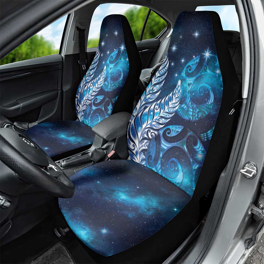 New Zealand Matariki Car Seat Cover Maori Koru Mix Silver Fern