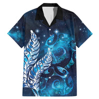 New Zealand Matariki Family Matching Mermaid Dress and Hawaiian Shirt Maori Koru Mix Silver Fern