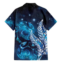 New Zealand Matariki Family Matching Mermaid Dress and Hawaiian Shirt Maori Koru Mix Silver Fern