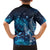New Zealand Matariki Family Matching Off The Shoulder Long Sleeve Dress and Hawaiian Shirt Maori Koru Mix Silver Fern