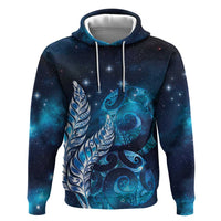 New Zealand Matariki Hoodie Maori Koru Mix Silver Fern