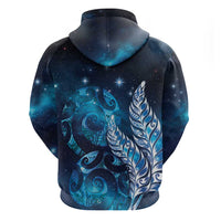 New Zealand Matariki Hoodie Maori Koru Mix Silver Fern