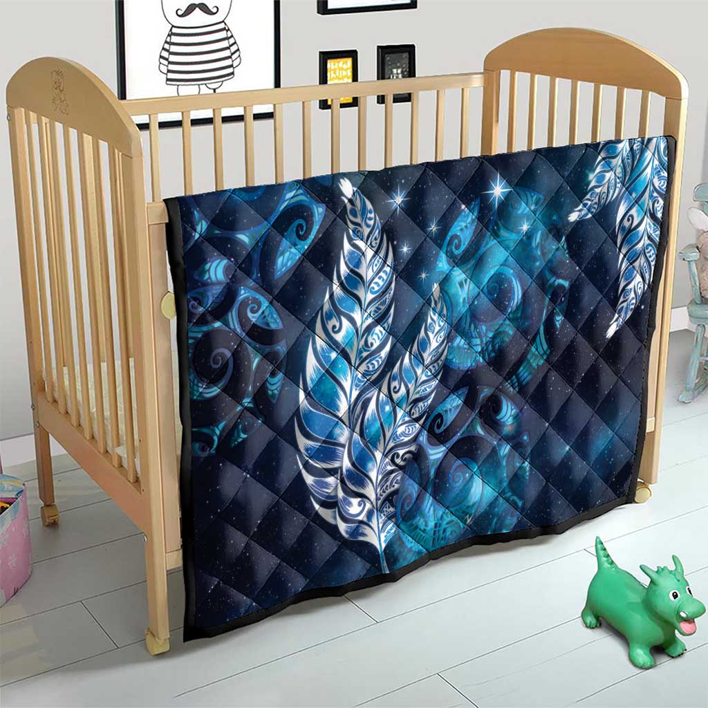 New Zealand Matariki Quilt Maori Koru Mix Silver Fern