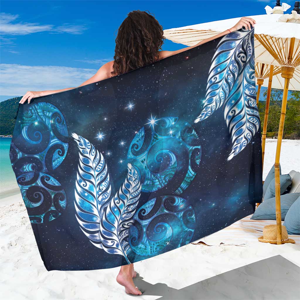 New Zealand Matariki Sarong Maori Koru Mix Silver Fern