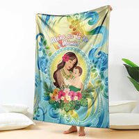 Hawaii Mother's Day Blanket I Love You Mom